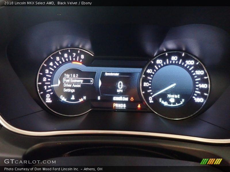  2018 MKX Select AWD Select AWD Gauges