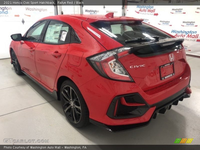 Rallye Red / Black 2021 Honda Civic Sport Hatchback