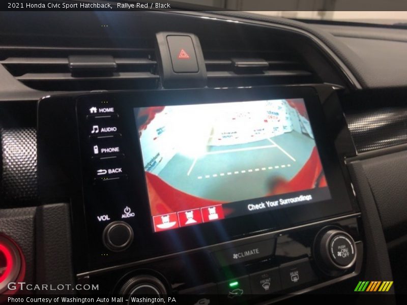 Rallye Red / Black 2021 Honda Civic Sport Hatchback