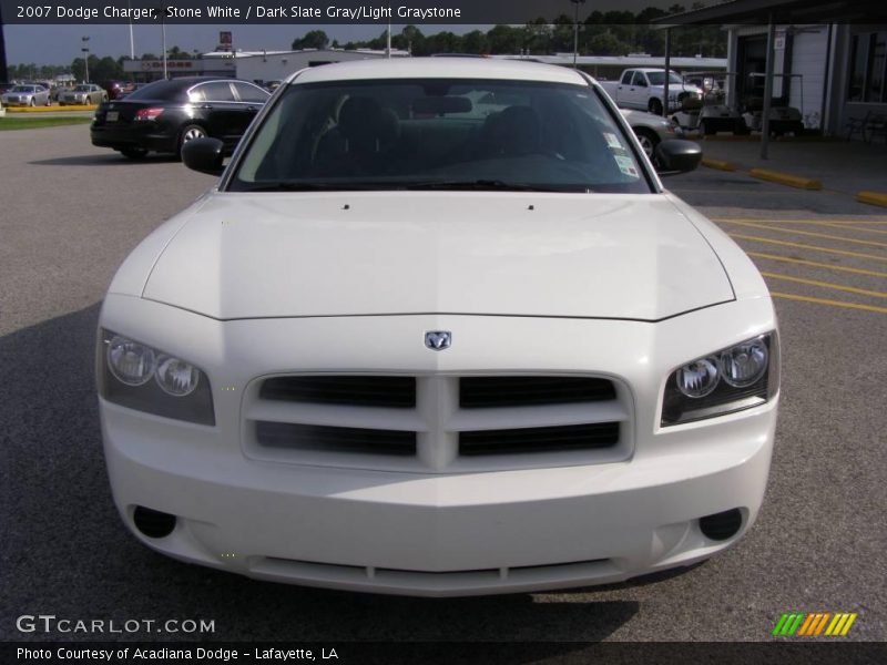 Stone White / Dark Slate Gray/Light Graystone 2007 Dodge Charger