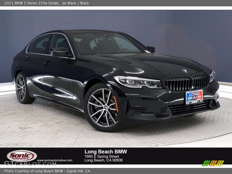 Jet Black / Black 2021 BMW 3 Series 330e Sedan
