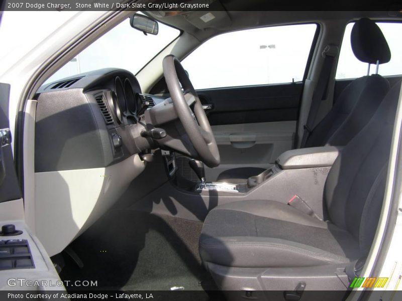 Stone White / Dark Slate Gray/Light Graystone 2007 Dodge Charger