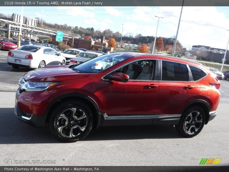 Molten Lava Pearl / Ivory 2018 Honda CR-V Touring AWD