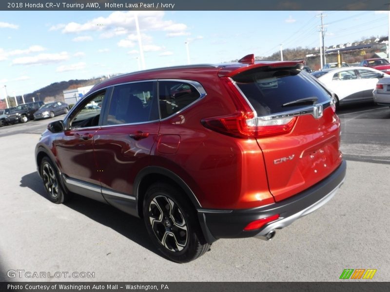 Molten Lava Pearl / Ivory 2018 Honda CR-V Touring AWD