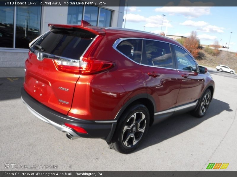 Molten Lava Pearl / Ivory 2018 Honda CR-V Touring AWD