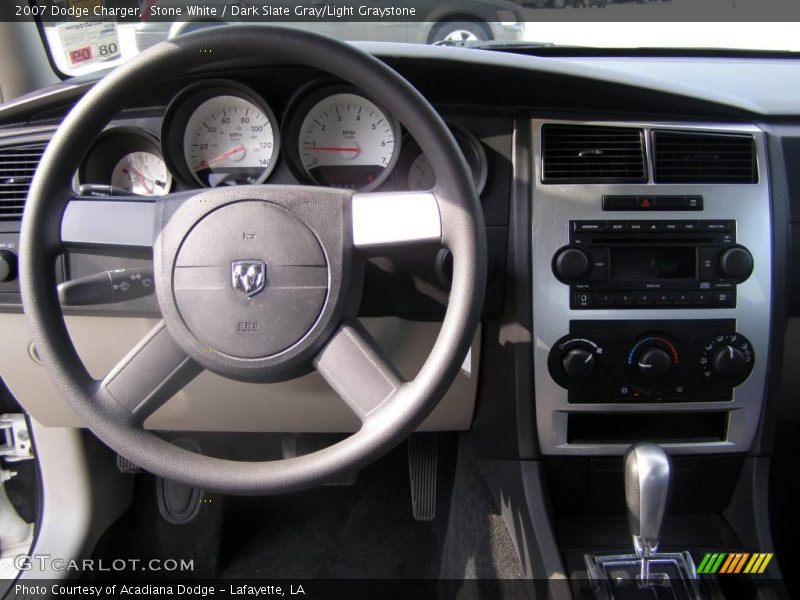 Stone White / Dark Slate Gray/Light Graystone 2007 Dodge Charger