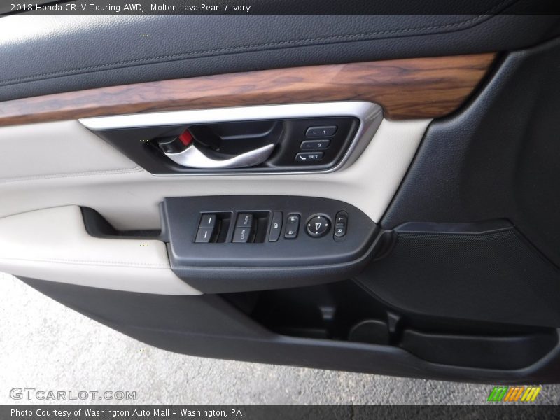Molten Lava Pearl / Ivory 2018 Honda CR-V Touring AWD