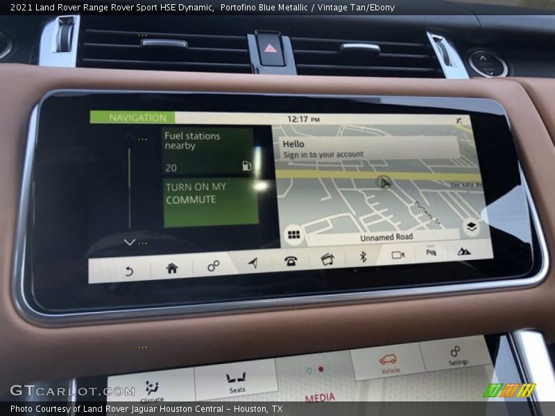 Navigation of 2021 Range Rover Sport HSE Dynamic