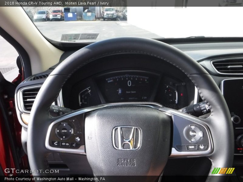Molten Lava Pearl / Ivory 2018 Honda CR-V Touring AWD