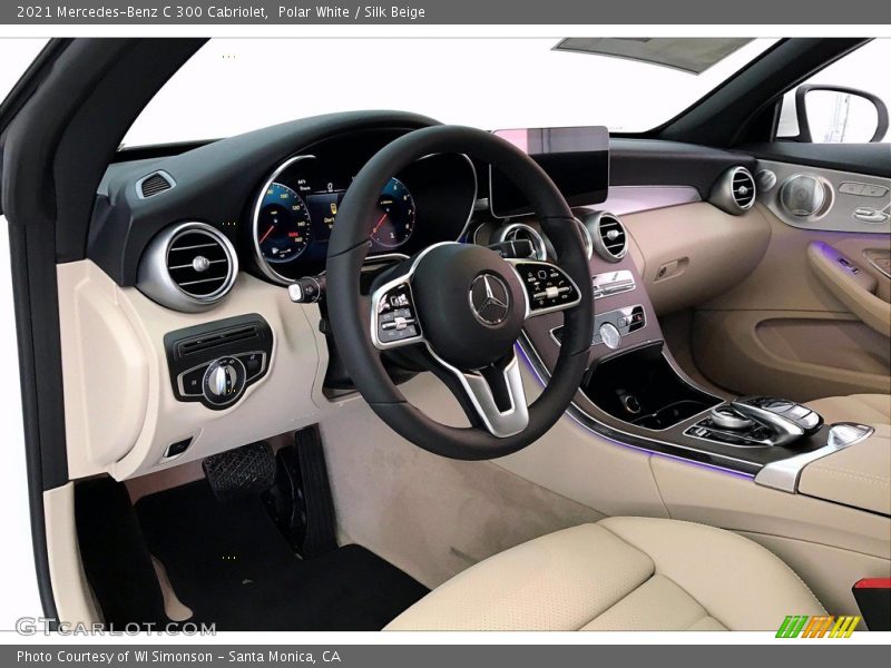 Polar White / Silk Beige 2021 Mercedes-Benz C 300 Cabriolet
