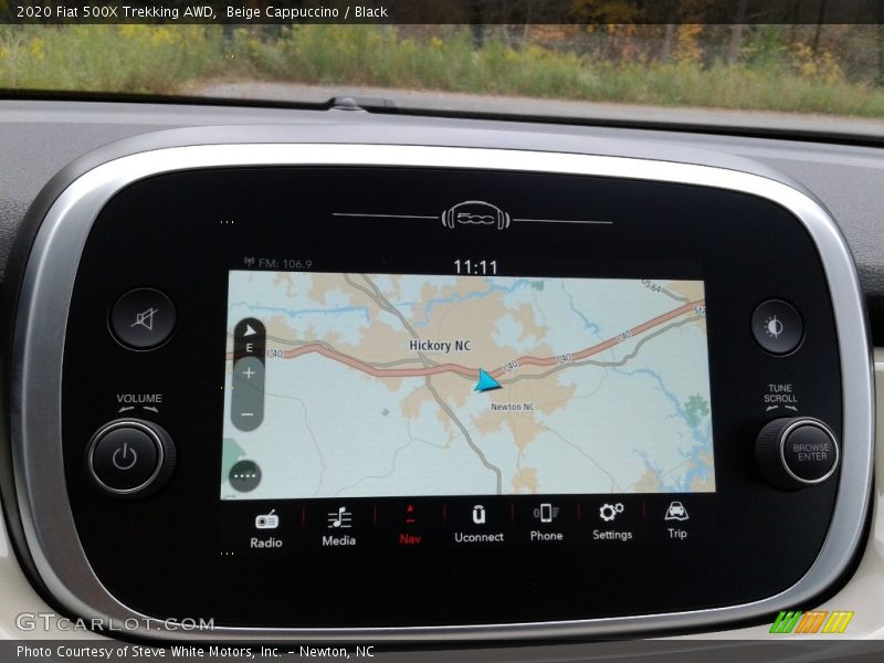 Navigation of 2020 500X Trekking AWD