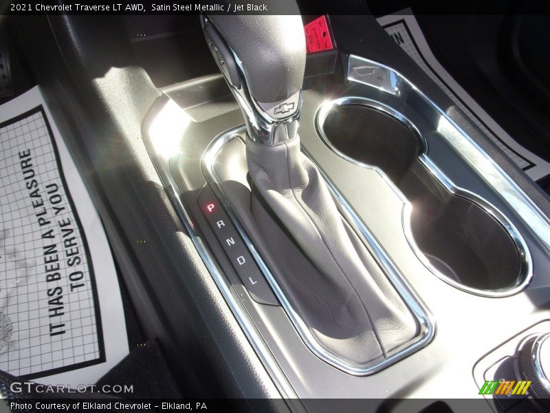 Satin Steel Metallic / Jet Black 2021 Chevrolet Traverse LT AWD