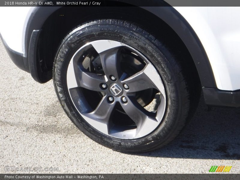 White Orchid Pearl / Gray 2018 Honda HR-V EX AWD