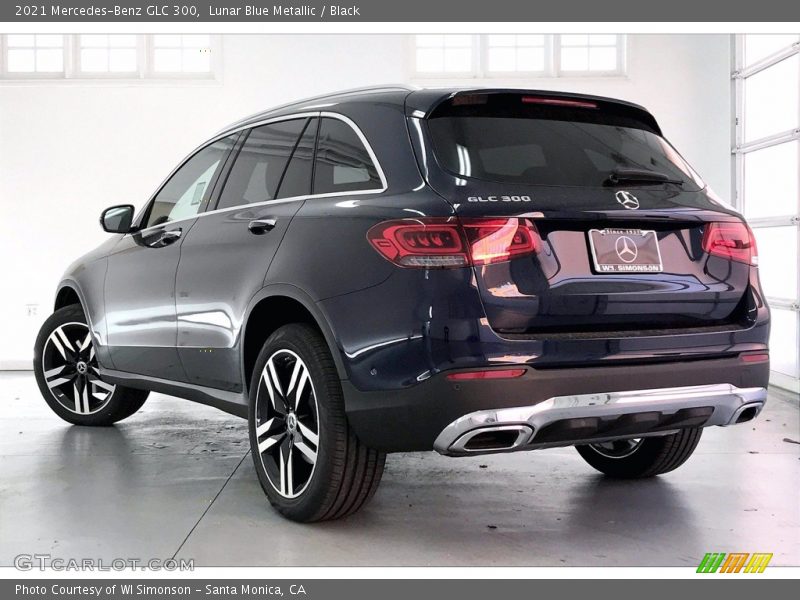 Lunar Blue Metallic / Black 2021 Mercedes-Benz GLC 300