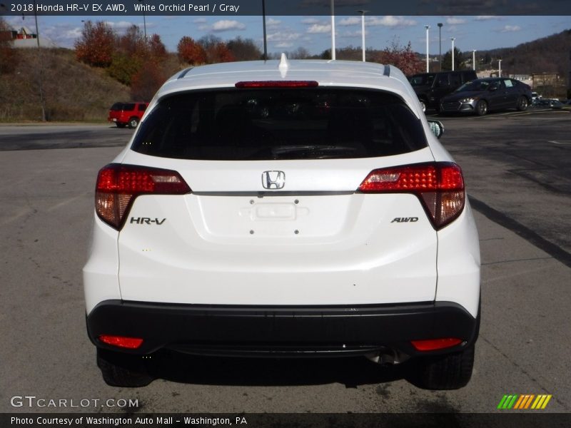 White Orchid Pearl / Gray 2018 Honda HR-V EX AWD