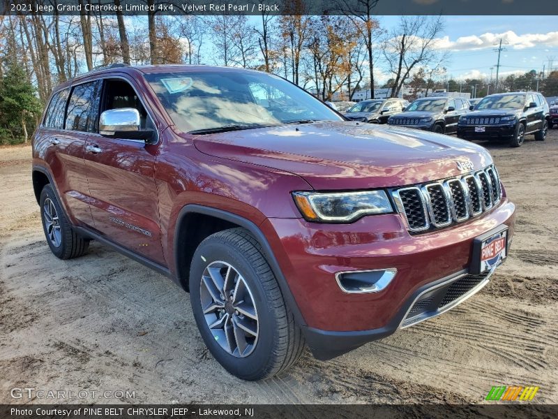 Velvet Red Pearl / Black 2021 Jeep Grand Cherokee Limited 4x4