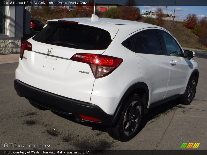 White Orchid Pearl / Gray 2018 Honda HR-V EX AWD