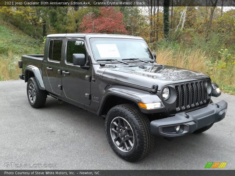 Granite Crystal Metallic / Black 2021 Jeep Gladiator 80th Anniversary Edition 4x4