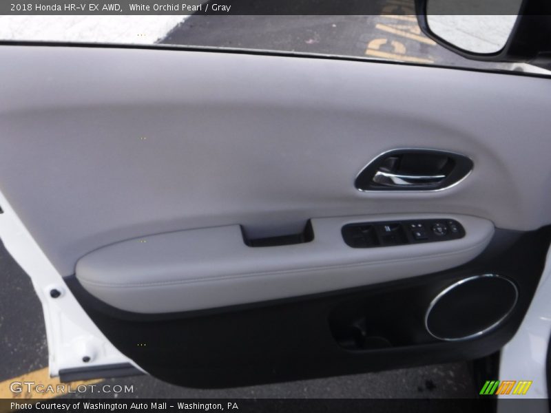 White Orchid Pearl / Gray 2018 Honda HR-V EX AWD