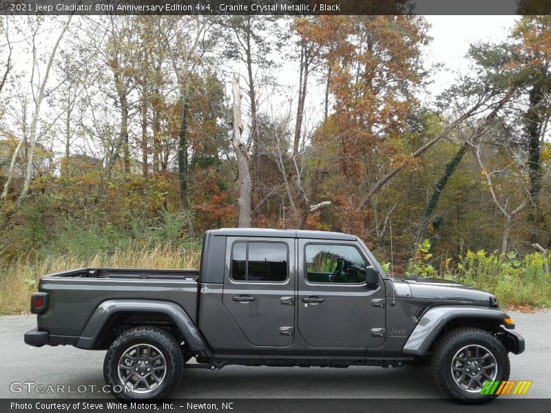 Granite Crystal Metallic / Black 2021 Jeep Gladiator 80th Anniversary Edition 4x4