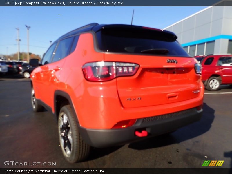 Spitfire Orange / Black/Ruby Red 2017 Jeep Compass Trailhawk 4x4
