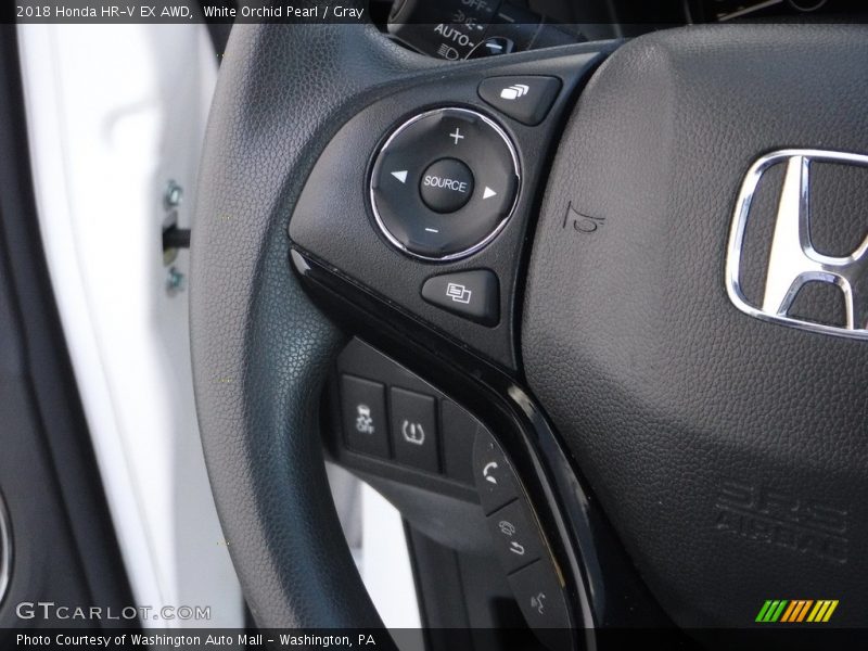 White Orchid Pearl / Gray 2018 Honda HR-V EX AWD