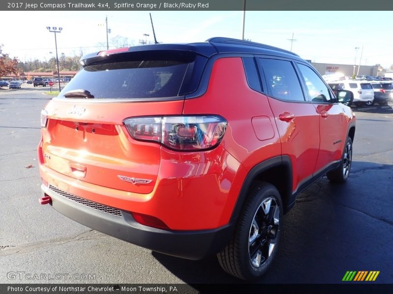 Spitfire Orange / Black/Ruby Red 2017 Jeep Compass Trailhawk 4x4