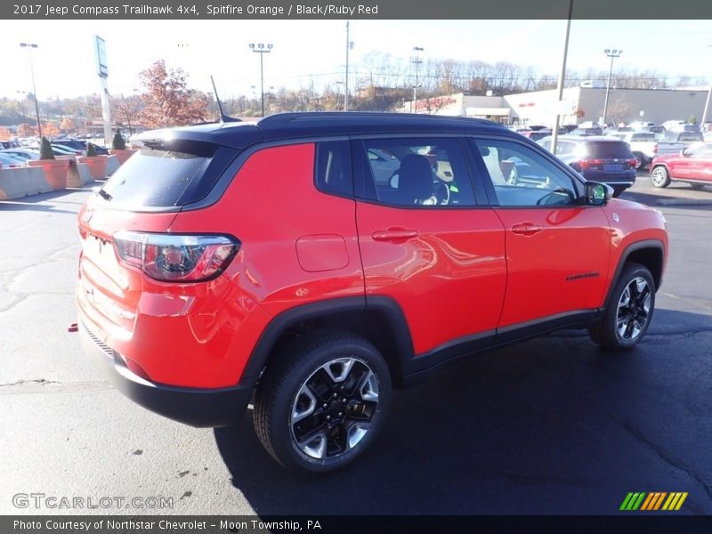Spitfire Orange / Black/Ruby Red 2017 Jeep Compass Trailhawk 4x4