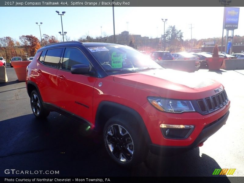 Spitfire Orange / Black/Ruby Red 2017 Jeep Compass Trailhawk 4x4