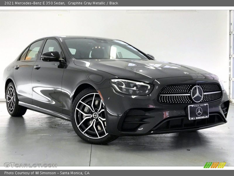 Graphite Gray Metallic / Black 2021 Mercedes-Benz E 350 Sedan