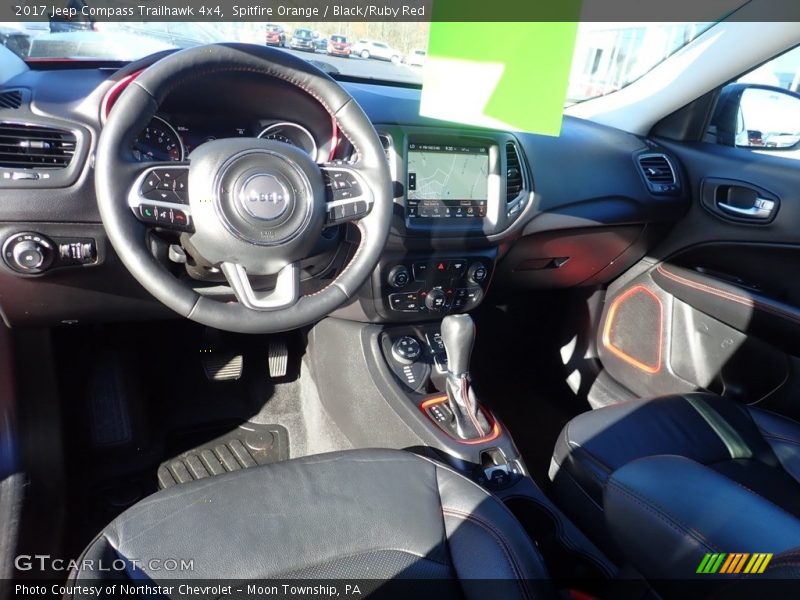 Spitfire Orange / Black/Ruby Red 2017 Jeep Compass Trailhawk 4x4