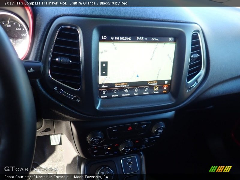 Spitfire Orange / Black/Ruby Red 2017 Jeep Compass Trailhawk 4x4