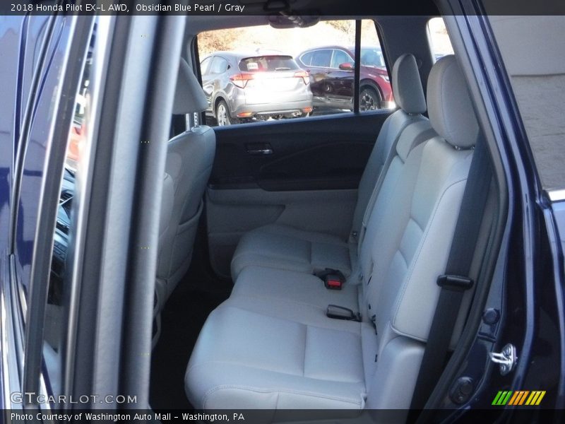 Obsidian Blue Pearl / Gray 2018 Honda Pilot EX-L AWD
