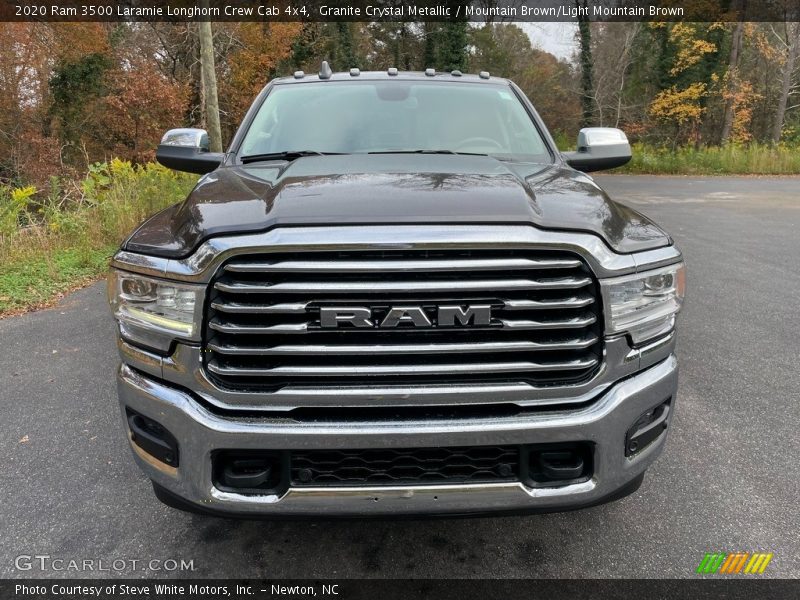 Granite Crystal Metallic / Mountain Brown/Light Mountain Brown 2020 Ram 3500 Laramie Longhorn Crew Cab 4x4