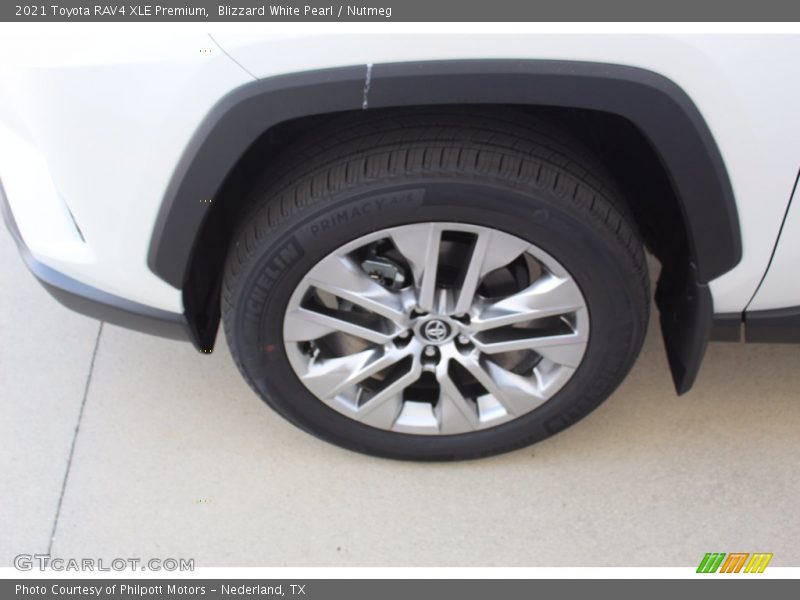 Blizzard White Pearl / Nutmeg 2021 Toyota RAV4 XLE Premium