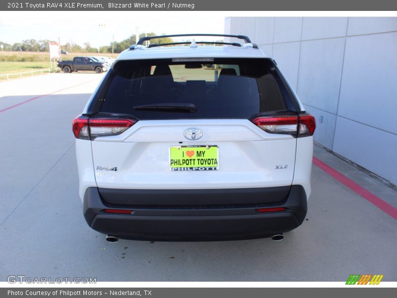Blizzard White Pearl / Nutmeg 2021 Toyota RAV4 XLE Premium