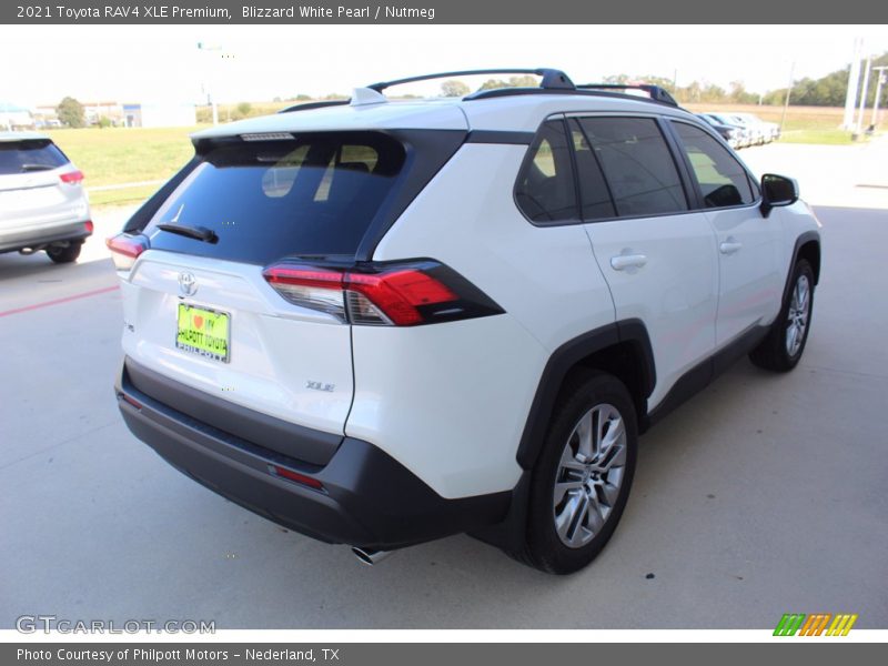 Blizzard White Pearl / Nutmeg 2021 Toyota RAV4 XLE Premium