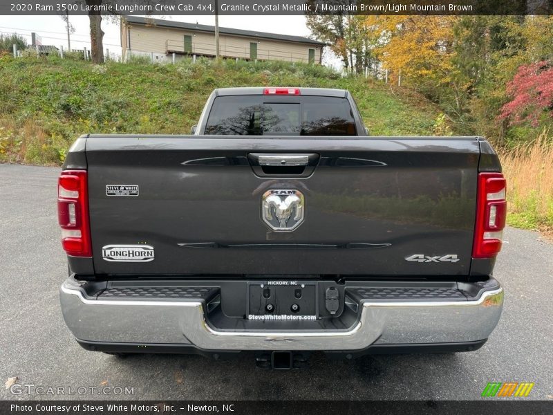 Granite Crystal Metallic / Mountain Brown/Light Mountain Brown 2020 Ram 3500 Laramie Longhorn Crew Cab 4x4