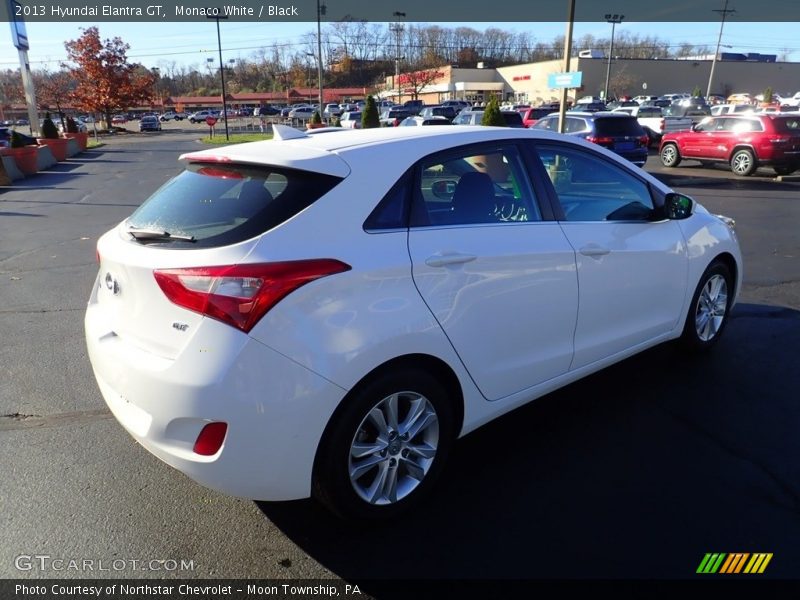 Monaco White / Black 2013 Hyundai Elantra GT