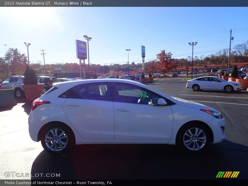 Monaco White / Black 2013 Hyundai Elantra GT