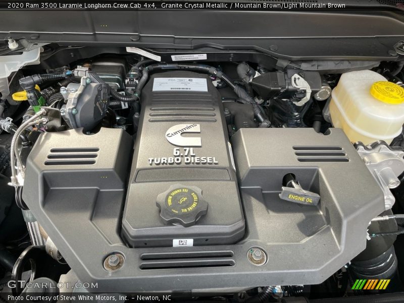  2020 3500 Laramie Longhorn Crew Cab 4x4 Engine - 6.7 Liter OHV 24-Valve Cummins Turbo-Diesel Inline 6 Cylinder
