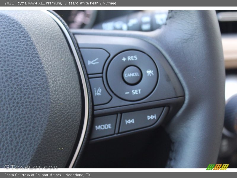 Blizzard White Pearl / Nutmeg 2021 Toyota RAV4 XLE Premium