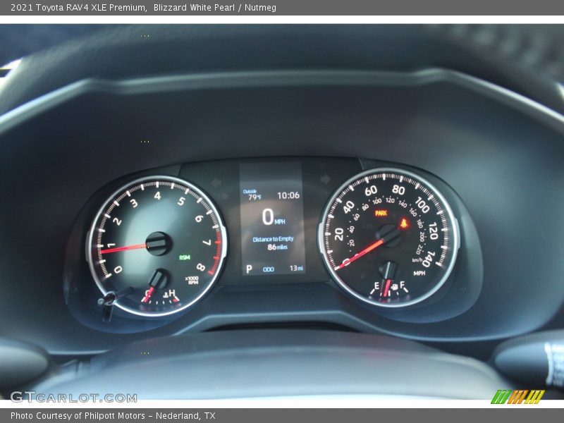 Blizzard White Pearl / Nutmeg 2021 Toyota RAV4 XLE Premium