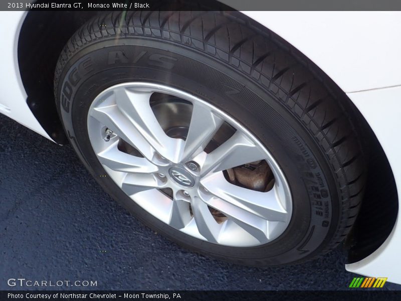Monaco White / Black 2013 Hyundai Elantra GT