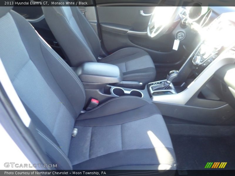 Monaco White / Black 2013 Hyundai Elantra GT