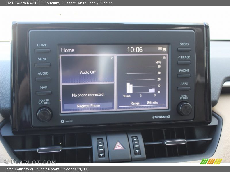 Blizzard White Pearl / Nutmeg 2021 Toyota RAV4 XLE Premium