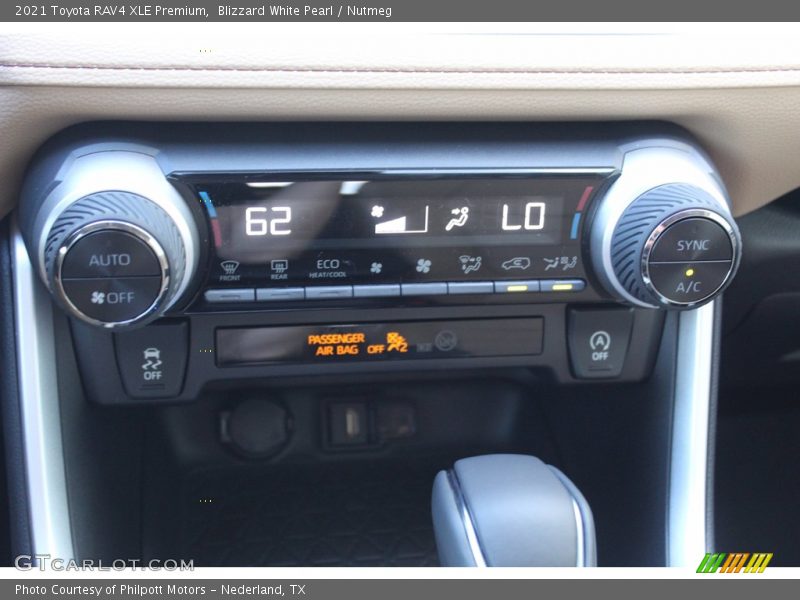 Blizzard White Pearl / Nutmeg 2021 Toyota RAV4 XLE Premium