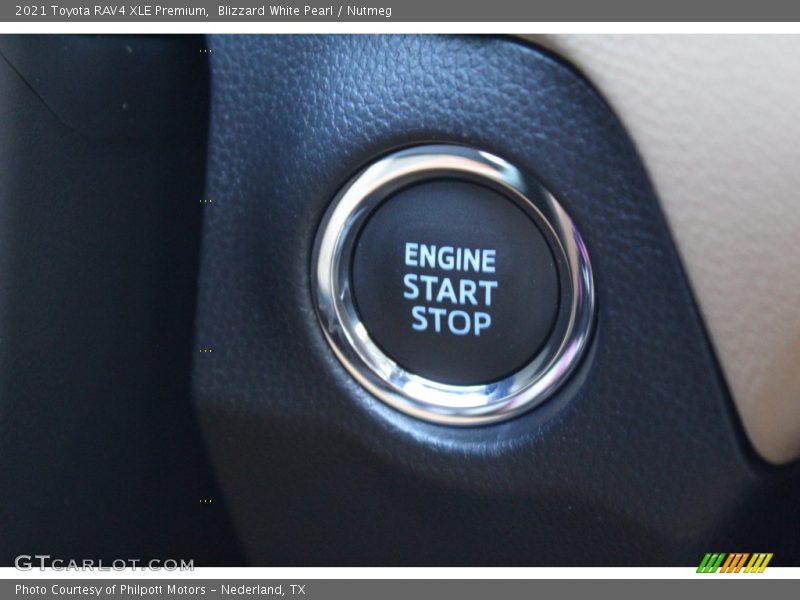 Blizzard White Pearl / Nutmeg 2021 Toyota RAV4 XLE Premium