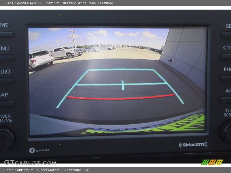 Blizzard White Pearl / Nutmeg 2021 Toyota RAV4 XLE Premium