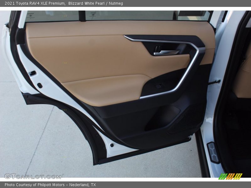 Blizzard White Pearl / Nutmeg 2021 Toyota RAV4 XLE Premium
